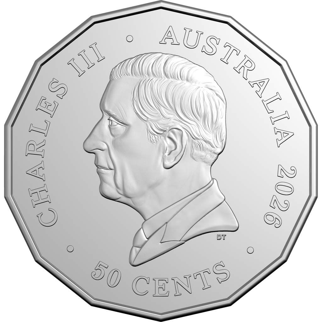 2026 Australien 50 Ct. Lunar Year of the Horse Coincard K-N NUR 50.000pc