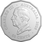 2026 Australien 50 Ct. Lunar Year of the Horse Coincard K-N NUR 50.000pc