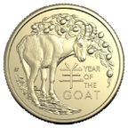 2027 YEAR OF THE GOAT $1 UNCERCULATED TWO COIN SET