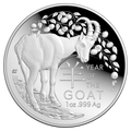 Year of the Goat 2027 $5 1oz Fine Silver Proof Domed Coin