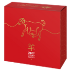 Year of the Goat 2027 $5 1oz Fine Silver Proof Domed Coin