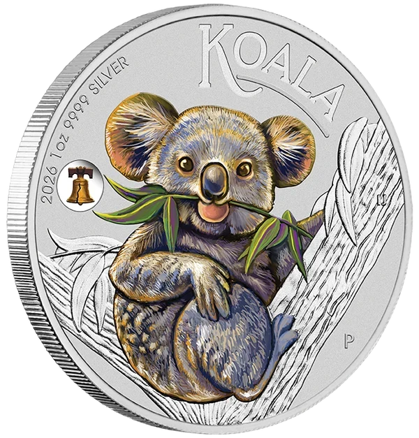 ANA World’s Fair of Money Special Koala 2026 1oz Silver Coloured Coin with Liberty Bell Privy Mark