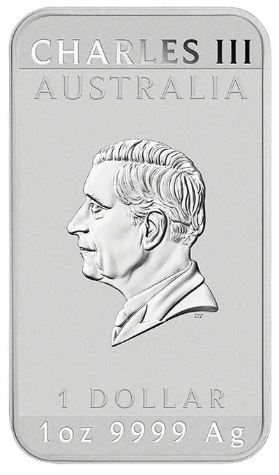 Lunar Horse 2026 1oz Silver Bullion Coloured Minted Rectangular Coin