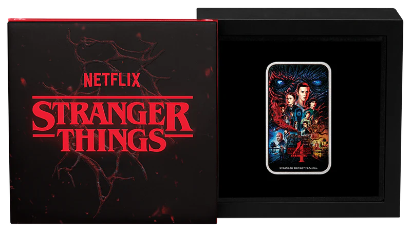 Stranger Things - Season 4 2026 1oz Silver Coloured Rectangular Coin