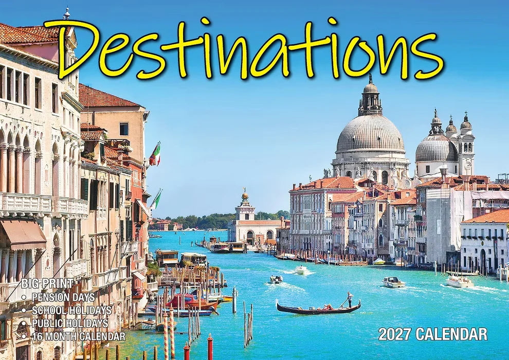 2027 CALENDER BIG PRINT DESTINATION