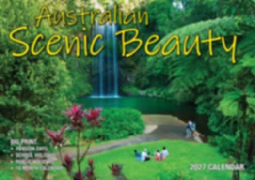 2027 Calendar Bartel Big Print Australian Scenic Beauty Horizontal Wall