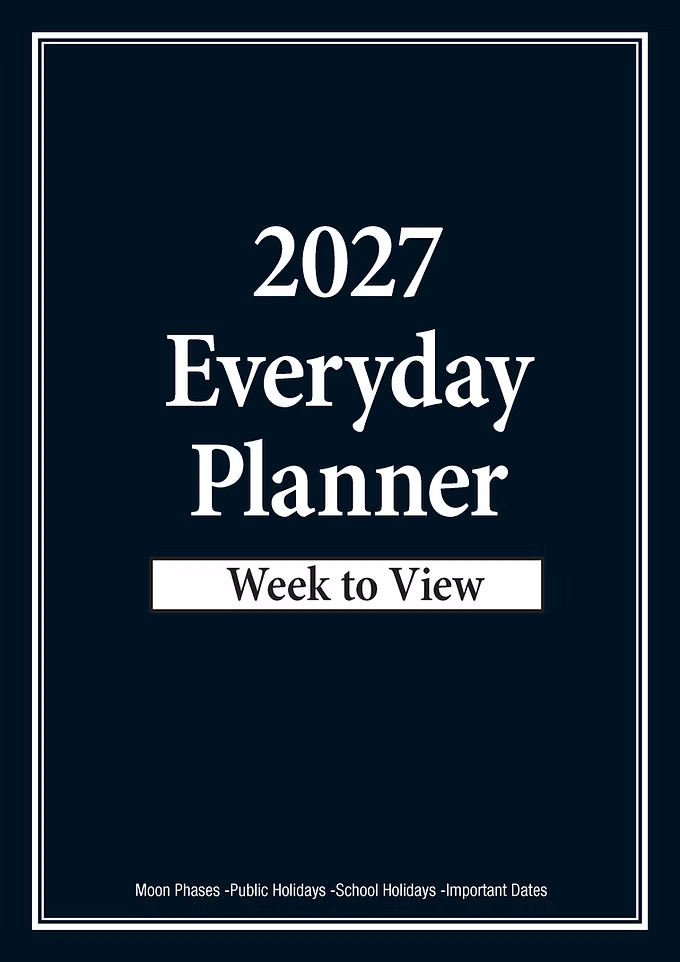 2027 Planner Diary Bartel Calendars Everyday