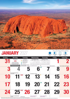 2027 Calendar Bartel Big Print Australian Scenic Beauty Horizontal Wall