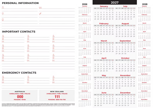 2027 Planner Diary Bartel Calendars Everyday