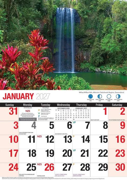 2027 CALENDAR AUSTRALIAN NATURAL WONDERS