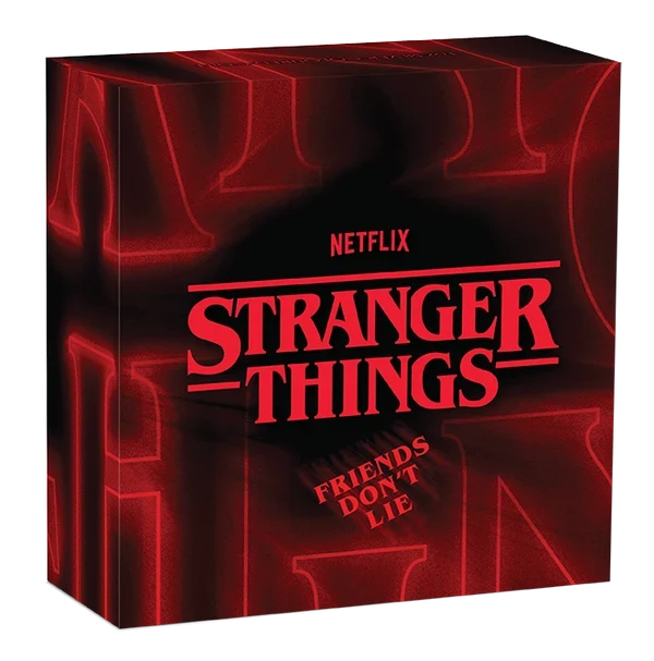 Stranger Things – Friends Don't Lie 2026 $1 1oz Silver Coloured Coin