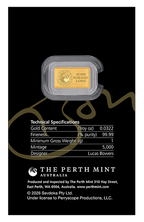 Bon Scott 80th Birthday 2026 1g Gold Minted Bar