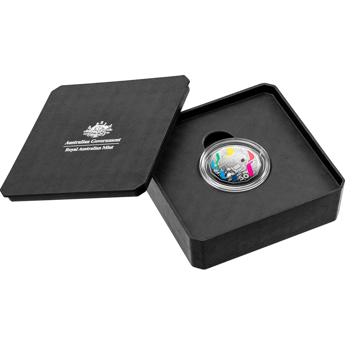 70TH ANNIVERSARY OF AUSTRALIA FIRST TELEVISION 2026 50C SILVER PROOF COIN