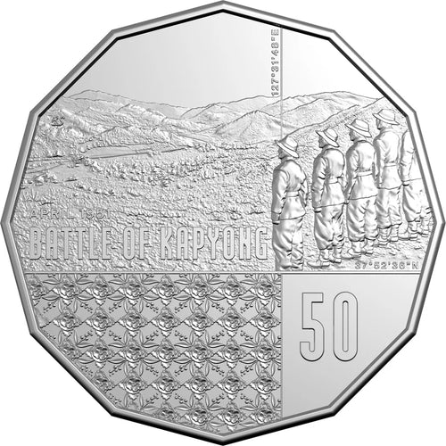 75th Anniversary of the Battle of Kapyong 2026 50c Uncirculated Coin in Card