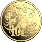 2026 $10 GOLD PROOF COIN MOB OF SIX KANGAROO SERIES 1/10OZ