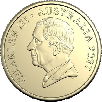 2027 $1 Bluey Cricket Coloured Uncirculated Coin