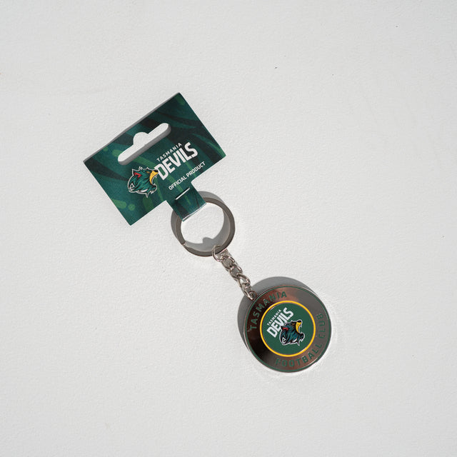 TASMANIA DEVILS ROUND KEYRING