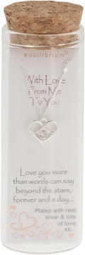 EQUILIBRIUM NECKLACE IN A BOTTLE-WITH LOVE FROM ME TO YOU