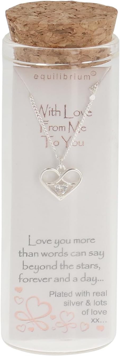 EQUILIBRIUM NECKLACE IN A BOTTLE-WITH LOVE FROM ME TO YOU