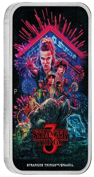 Stranger Things - Season 3 2026 $1 Colour Rectangular 1oz Silver Uncirculated Coin