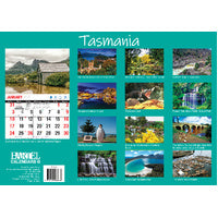 2027 Calendar Bartel Big Print Tasmania Horizontal Wall