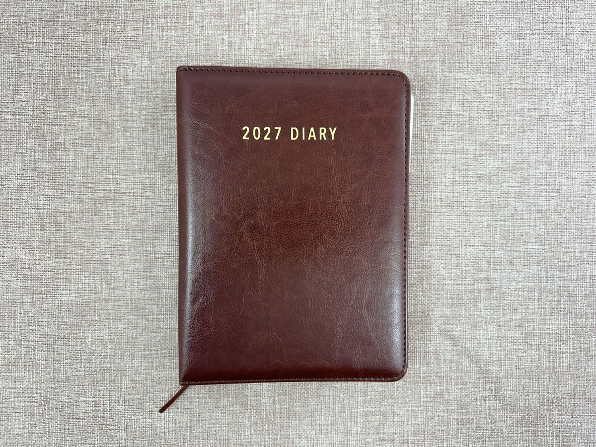 27 A5 DTP Diary Spiral Choc