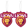 Brisbane Lions AFL Air Freshener 2 Pack