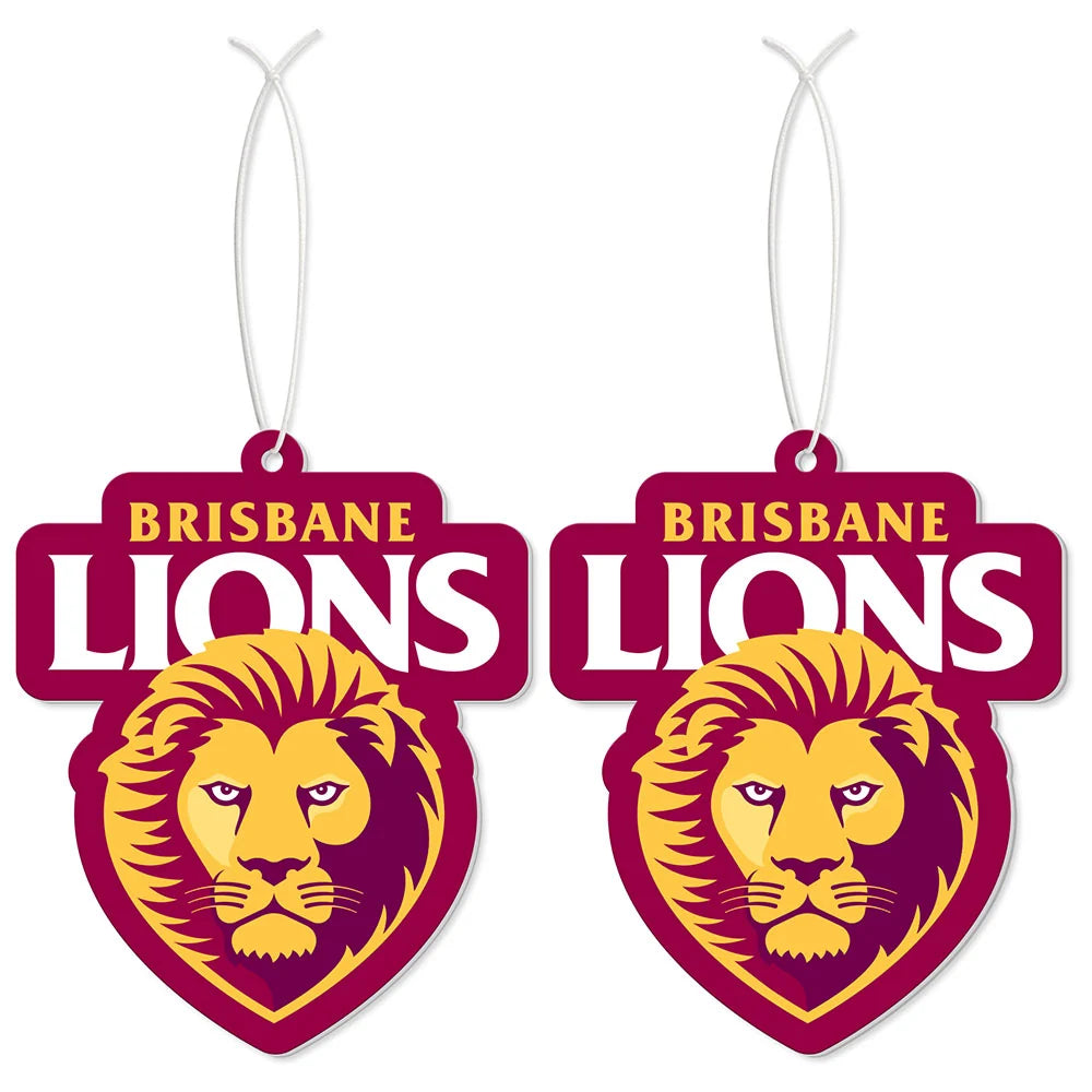 Brisbane Lions AFL Air Freshener 2 Pack