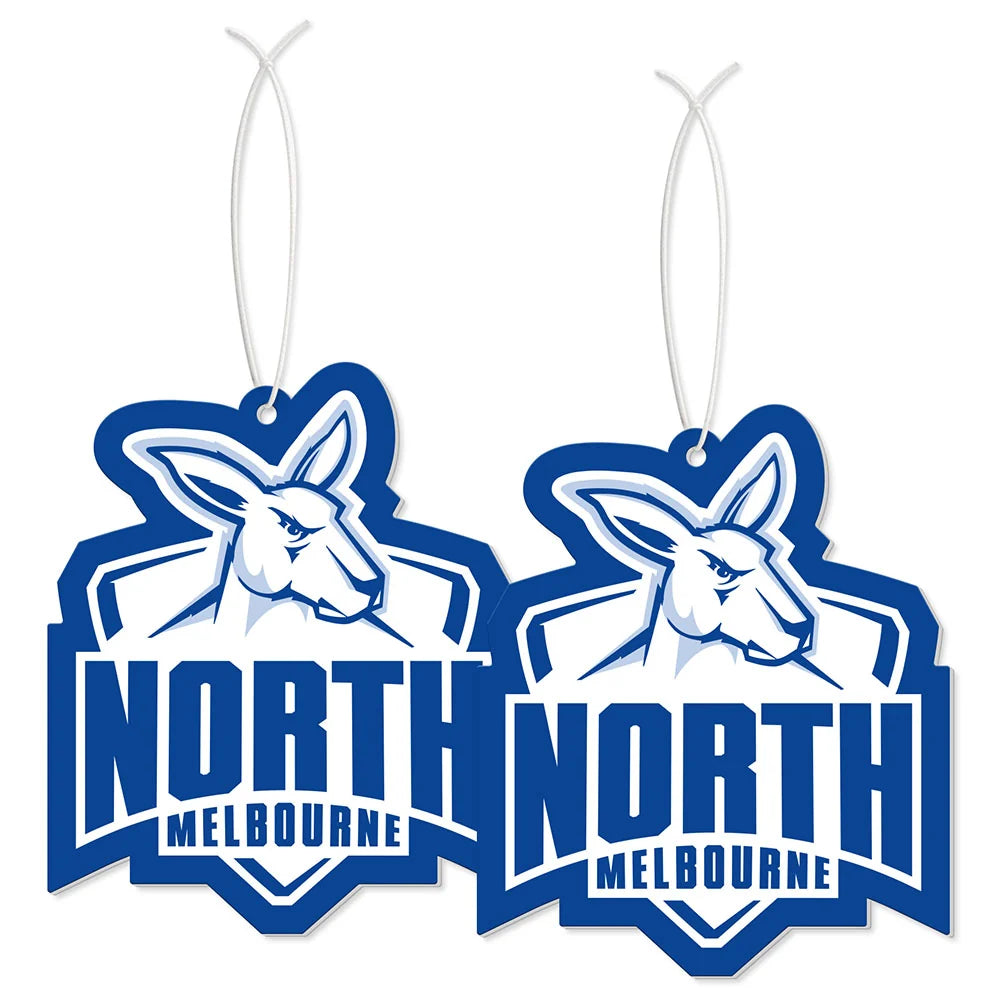 North Melbourne Kangaroos AFL Air Freshener Set of 2