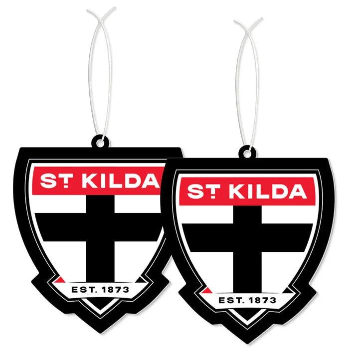 AFL Car Air Freshener 2 Pack - St Kilda Saints - Scented - Set of Two