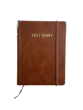 27 A5 WTV Diary w Pen Croc Tan