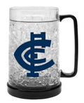 Carlton Blues AFL Aussie Rules Coloured Ezy Freeze Beer Stein Frosty Mug Cup