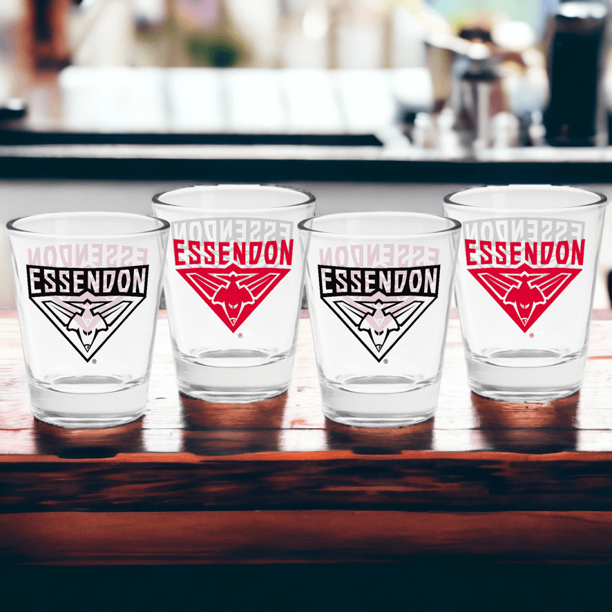 AFL ESSENDON SHOT GLASSES