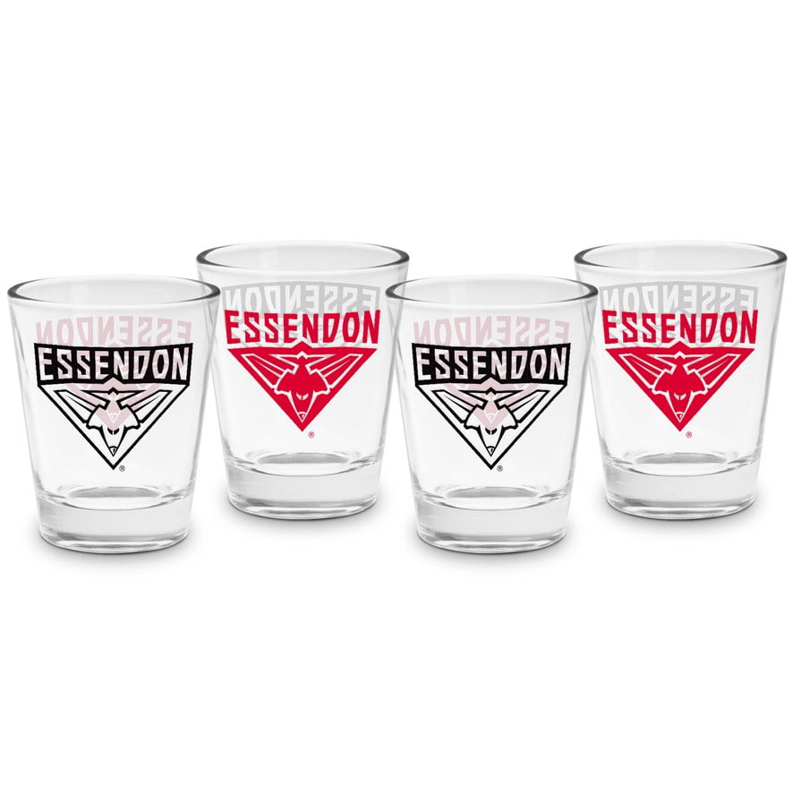 AFL ESSENDON SHOT GLASSES