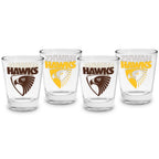 AFL HAWKS SHOT GLASSES