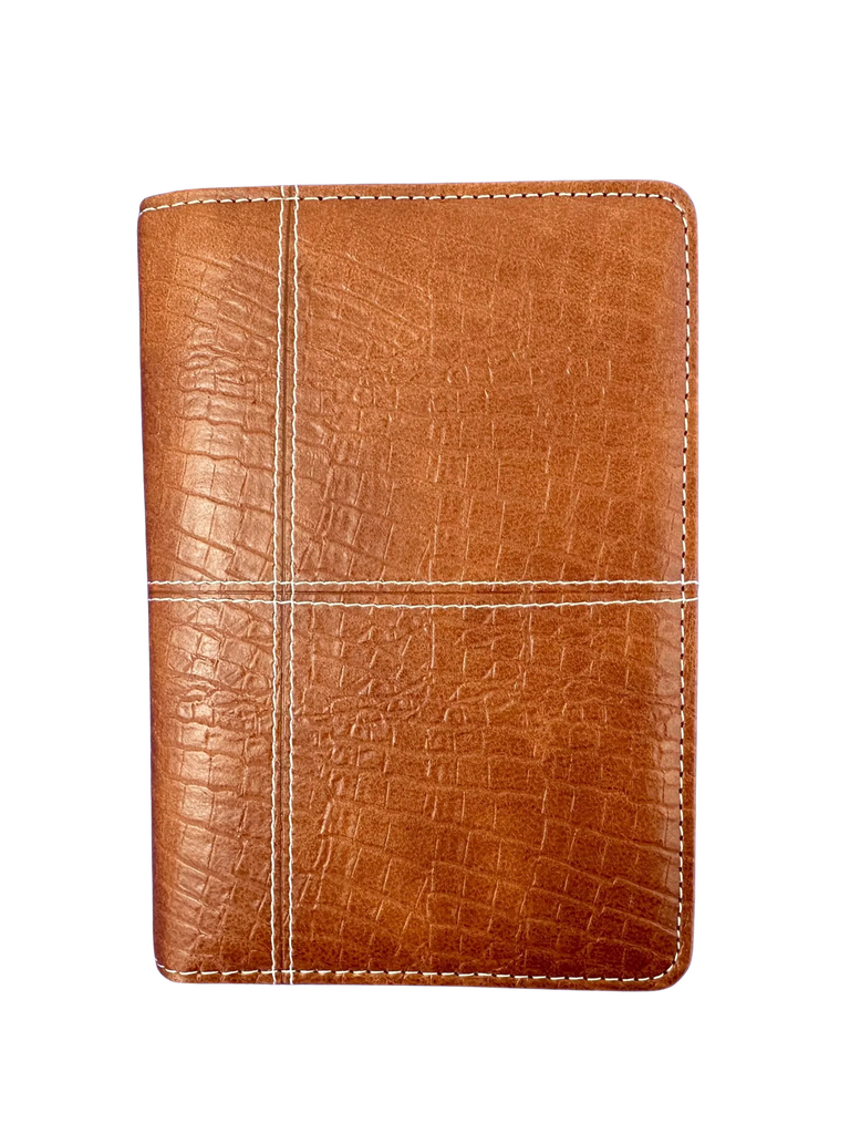 27 Slim Diary Spiral Croc Tan
