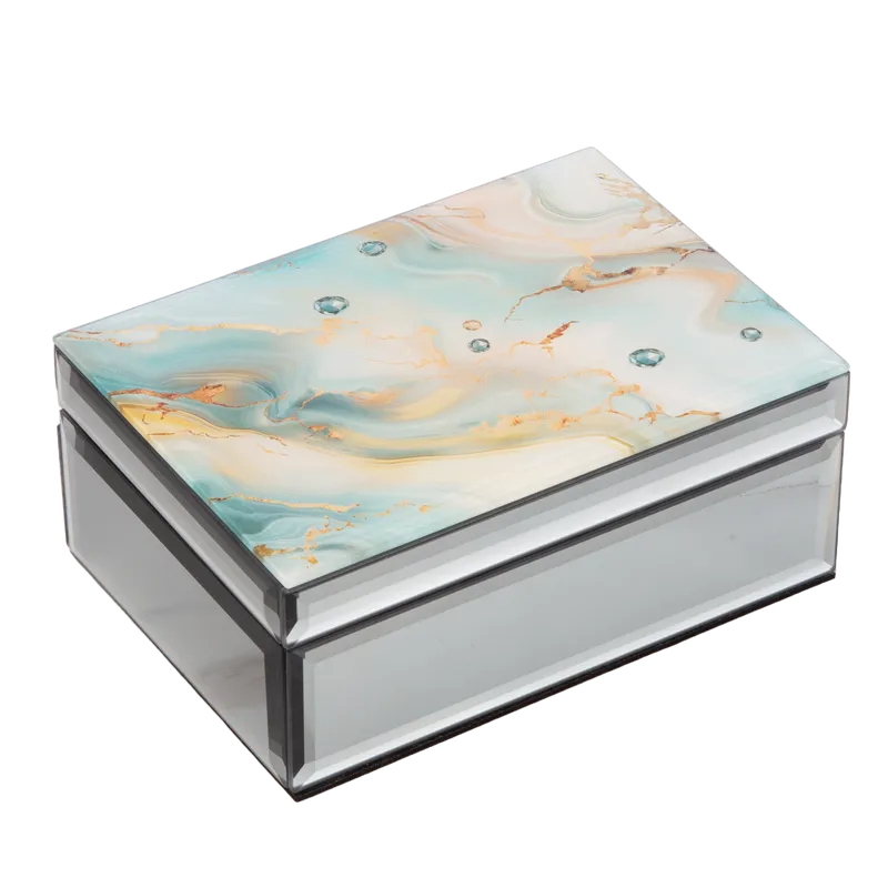 AQUA ELEGANCE 2 DRAWER JEWELLERY BOX