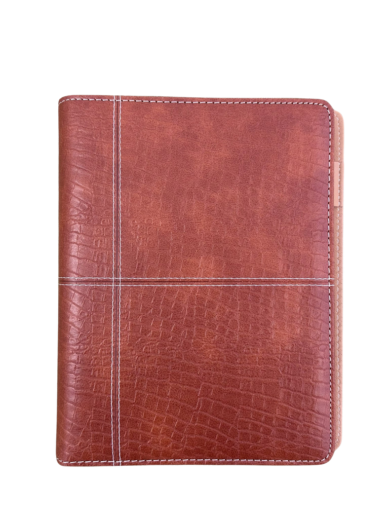 27 A5 DTP Diary Croc Tan Soft