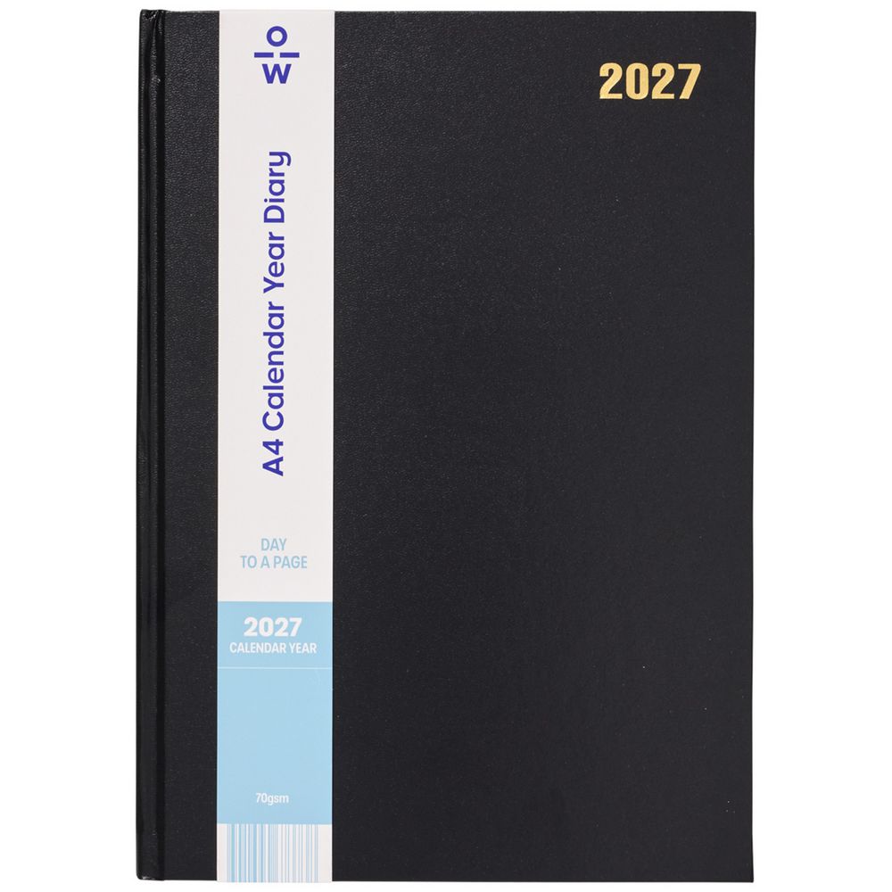 27 A4 DTP Diary Spiral Black