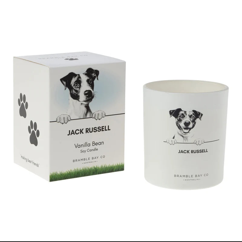 BRAMBLE BAY JACK RUSSELL CANDLE