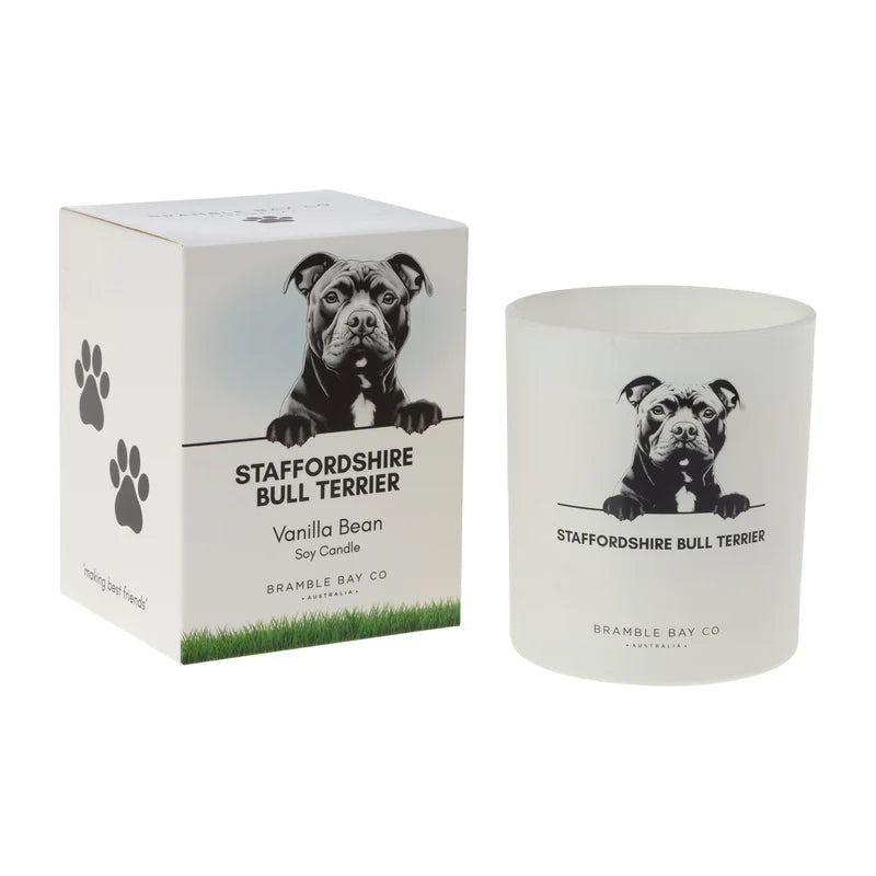BRAMBLE BAY PET CANDLE STAFFORDSHIRE BULL TERRIER