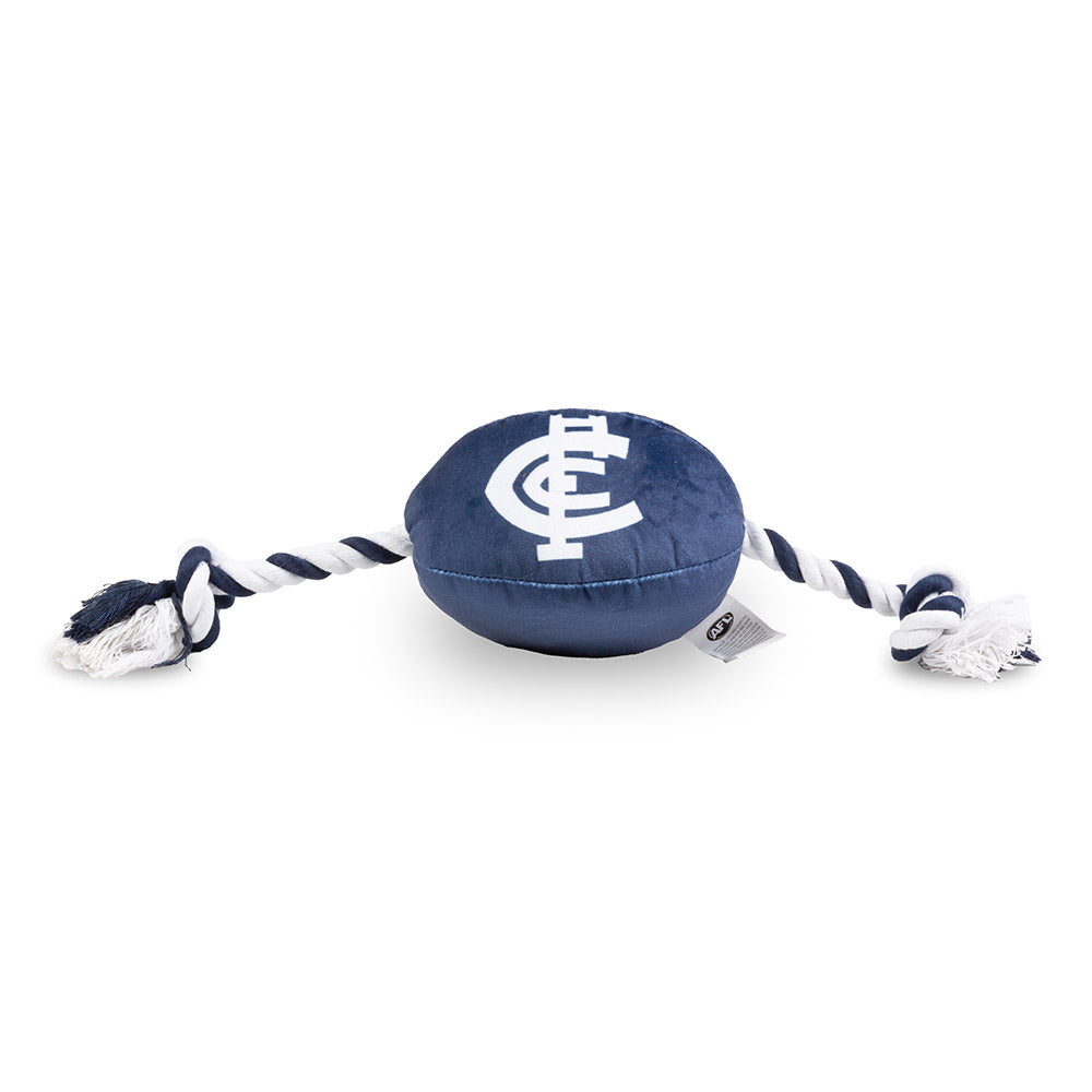 CARLTON FOOTY DOG TOY