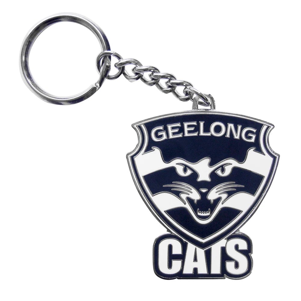 Geelong Cats AFL Team Secondary Logo Metal Keyring