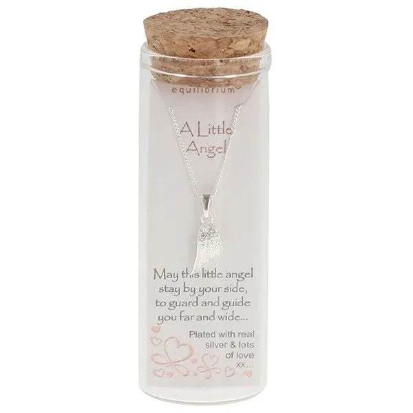 EQUILIBRIUM NECKLACE IN A BOTTLE-A LITTLE ANGEL