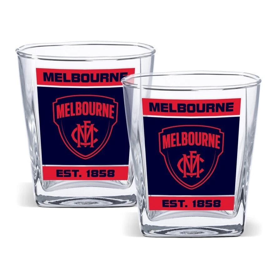 AFL MELBOURNE SPIRIT GLASSES