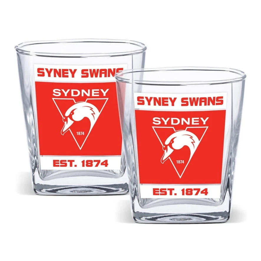 AFL SYDNEY SWANS SPIRIT GLASSES